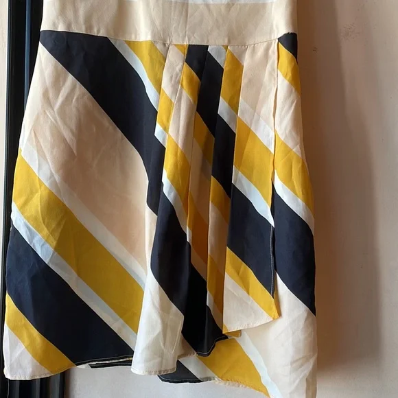 Mango mini dress in yellow black tan & cream in size Small. - Picture 3 of 7